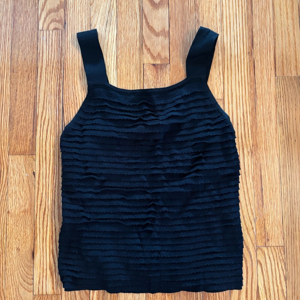 Club Monaco elevated black tank Top. Size XS.